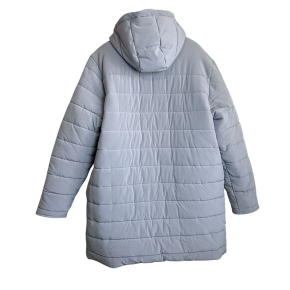 ZELLA Quilted Puffer Coat Jacket Women's Size XL Gray Winter Longline NEW $169 - Picture 4 of 9